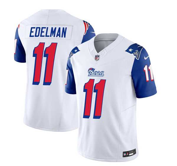 Men & Women & Youth New England Patriots #11 Julian Edelman White Blue 2023 F.U.S.E. Vapor Limited Jersey,We sell and wholesale Men & Women & Youth New England Patriots #11 Julian Edelman White Blue 2023 F.U.S.E. Vapor Limited Jersey on line form chian!